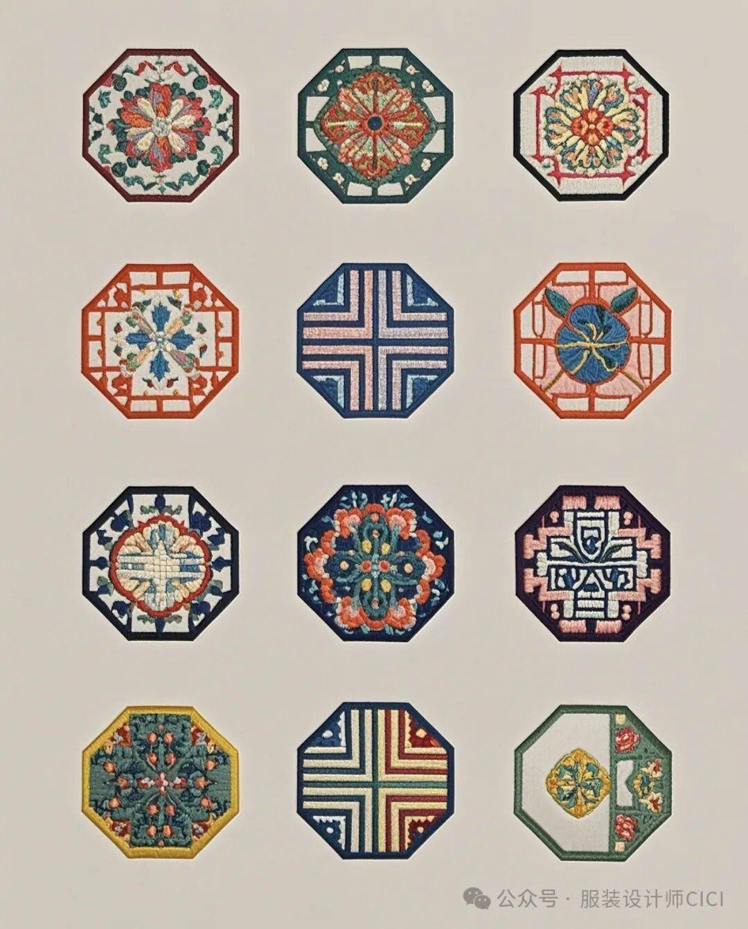 國(guó)風(fēng)古韻-刺繡紋飾紋樣圖案設(shè)計(jì)分享!